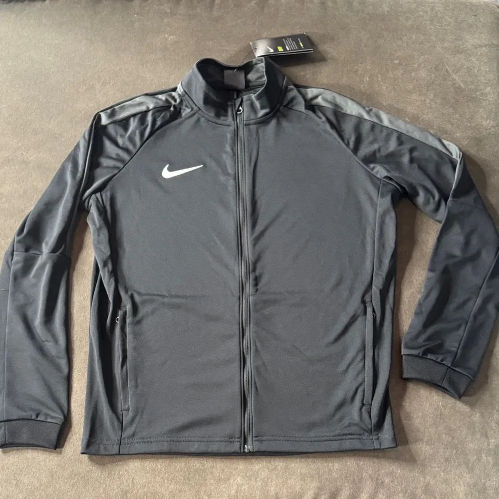 Nike Kids Youth Unisex Dri-Fit Athletic Sport Jacket Black Gray Size XL NWT